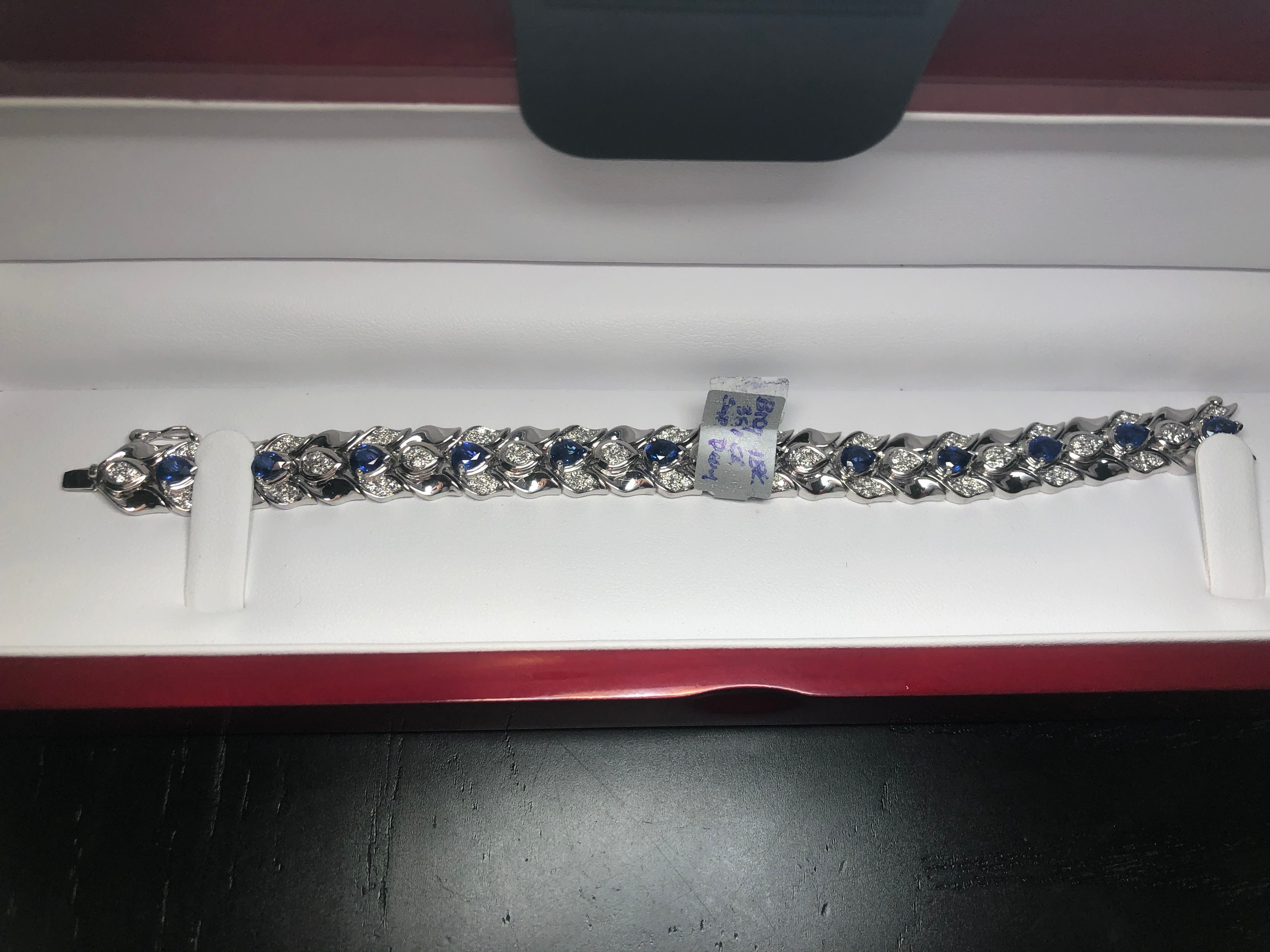 Diamond and Sapphire Tennis Bracelets